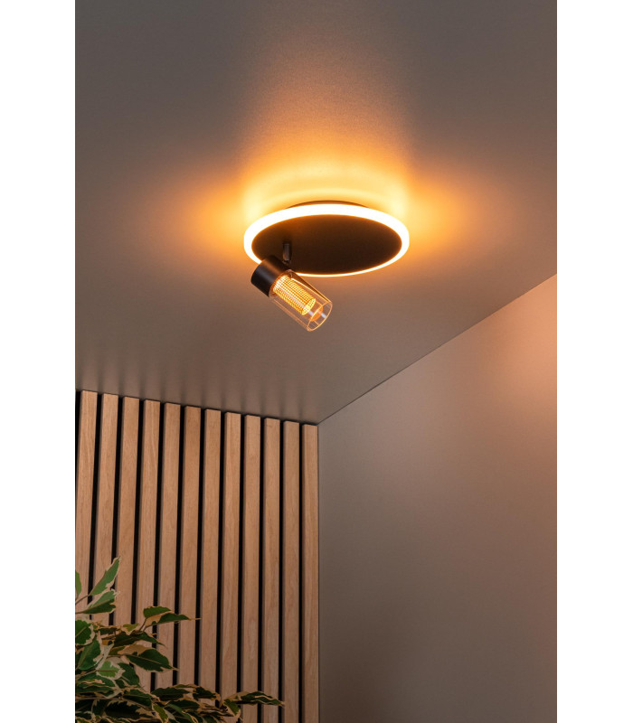 Lucide EVERINA - Flush ceiling light - Ø 23 cm - LED Dim. - CCT - 2200K/6500K - Black | Essential-6
