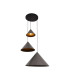 Lucide SPITZE - Pendant light - Ø 68 cm - 3xE27 - Grey | Vibes-1