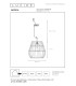 Lucide NERIDA - Pendant light Indoor/Outdoor - Ø 35 cm - 1xE27 - IP44 - Black-5