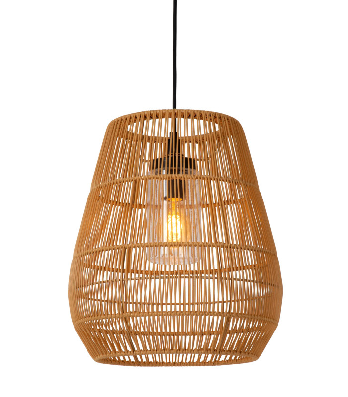Lucide NERIDA - Pendant light Indoor/Outdoor - Ø 35 cm - 1xE27 - IP44 - Natural-1