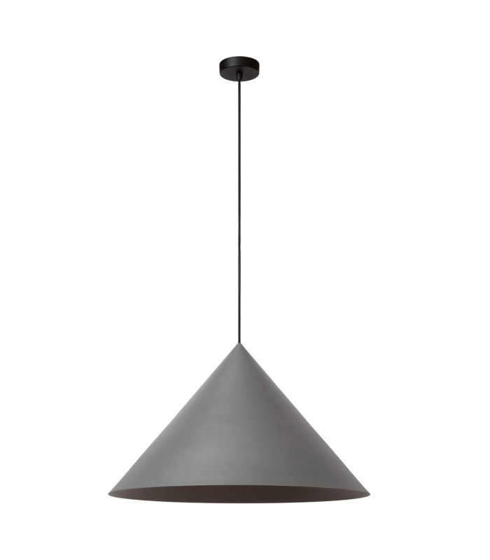 Lucide SPITZE - Pendant light - Ø 60 cm - 1xE27 - Grey | Vibes-3