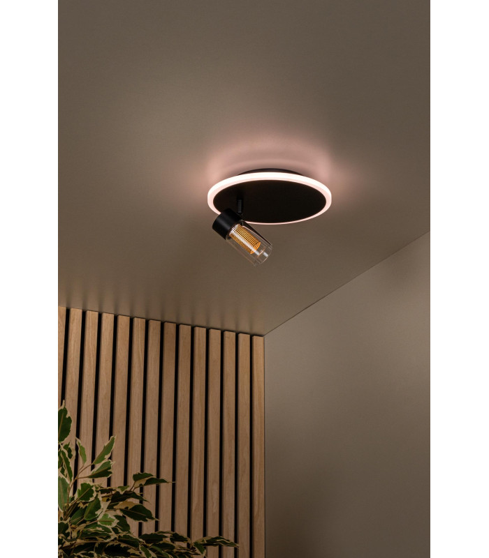 Lucide EVERINA - Flush ceiling light - Ø 23 cm - LED Dim. - CCT - 2200K/6500K - Black | Essential-9