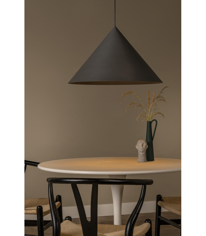 Lucide SPITZE - Pendant light - Ø 60 cm - 1xE27 - Grey | Vibes-5
