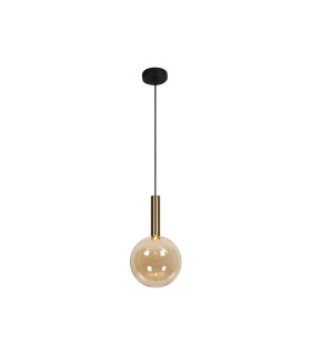Lucide JOSIANE - Pendant light - Ø 18 cm - 1xG9 - Amber | Vibes-1