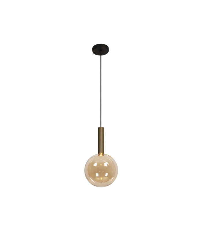 Lucide JOSIANE - Pendant light - Ø 18 cm - 1xG9 - Amber | Vibes-1