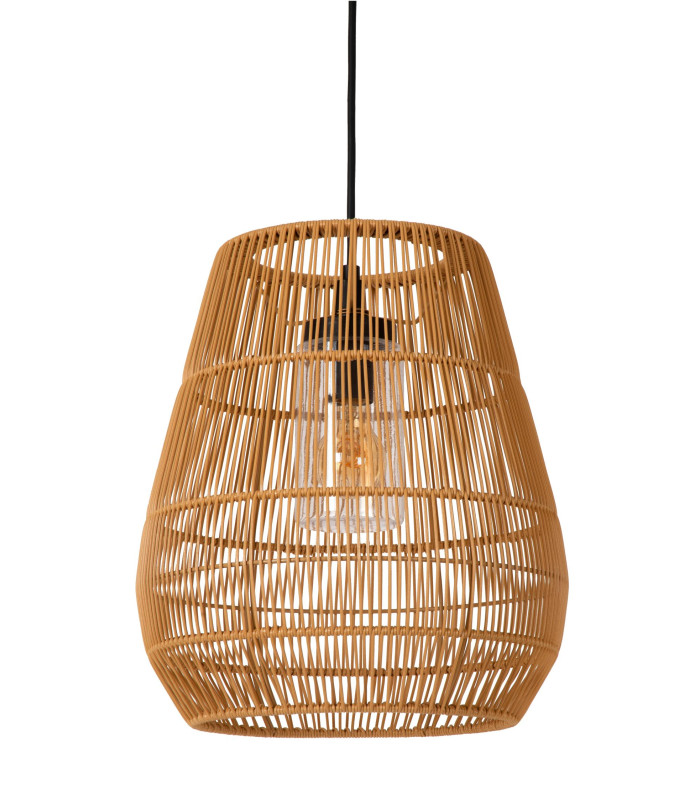 Lucide NERIDA - Pendant light Indoor/Outdoor - Ø 35 cm - 1xE27 - IP44 - Natural-3