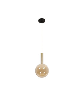 Lucide JOSIANE - Pendant light - Ø 18 cm - 1xG9 - Amber | Vibes-2