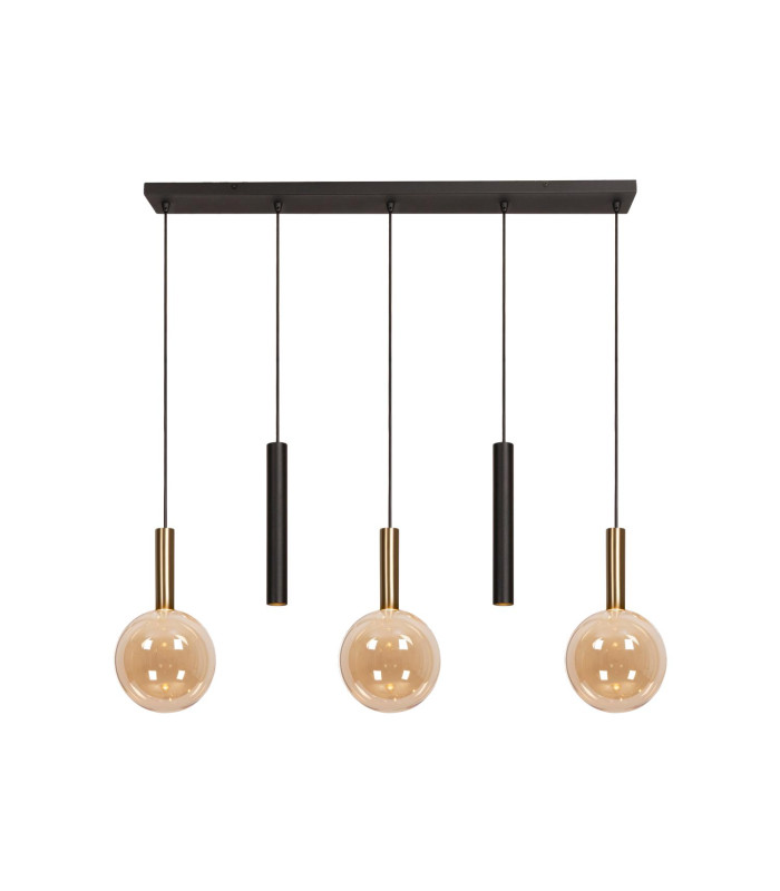 Lucide JOSIANE - Pendant light - 3xG9 - Amber | Vibes-1