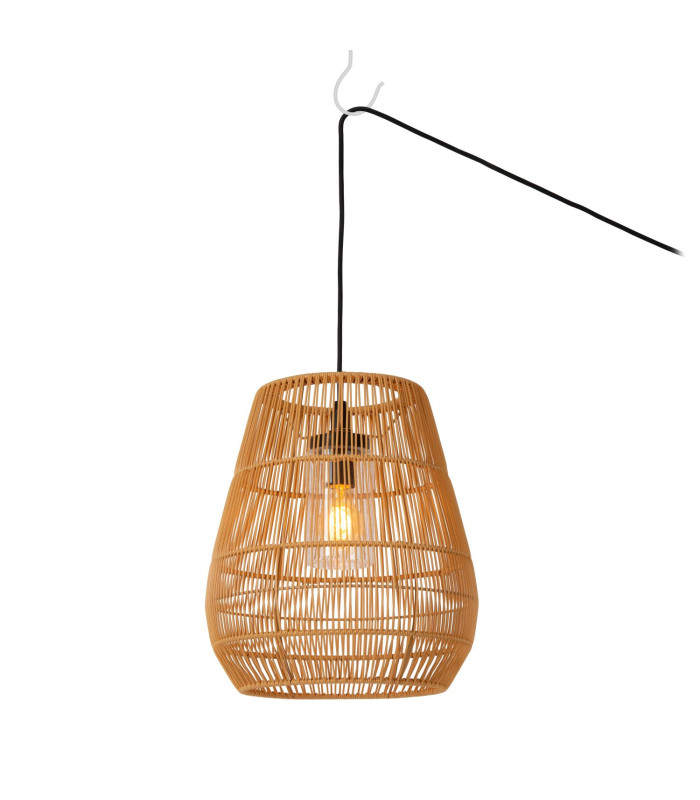 Lucide NERIDA - Pendant light Indoor/Outdoor - Ø 35 cm - 1xE27 - IP44 - Natural-6