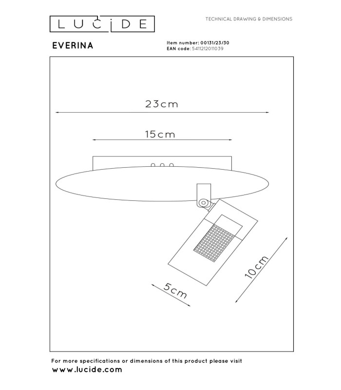 Lucide EVERINA - Flush ceiling light - Ø 23 cm - LED Dim. - CCT - 2200K/6500K - Black | Essential