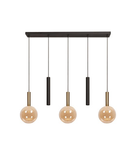 Lucide JOSIANE - Pendant light - 3xG9 - Amber | Vibes-2