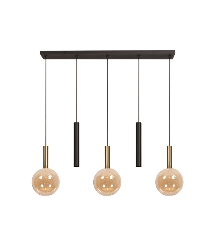 Lucide JOSIANE - Pendant light - 3xG9 - Amber | Vibes-2