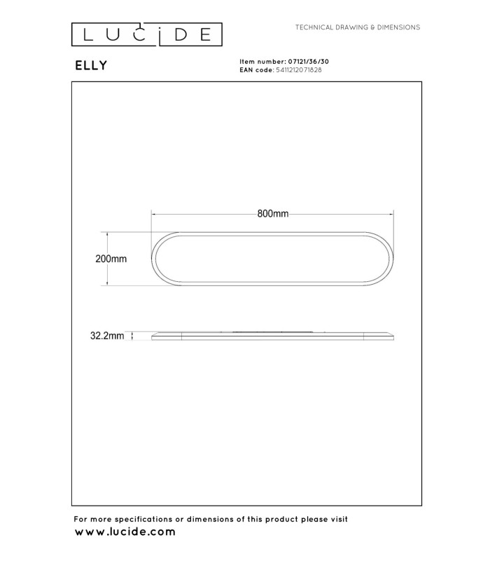 Lucide ELLY - Flush ceiling light - LED Dim. - CCT - 1x36W 2700K/4000K - Opal | Essential