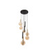 Lucide JOSIANE - Pendant light - Ø 55 cm - 6xG9 - Black | Vibes-3