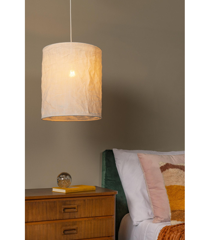 Lucide TISSAJA - Pendant light - Ø 30 cm - 1xE27 - White | Essential-3