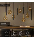 Lucide JOSIANE - Pendant light - 7xG9 - Black | Vibes-2