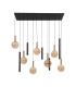 Lucide JOSIANE - Pendant light - 7xG9 - Black | Vibes-3