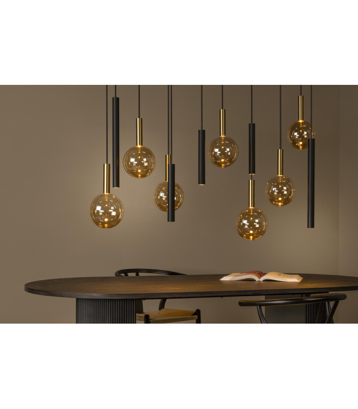 Lucide JOSIANE - Pendant light - 7xG9 - Black | Vibes-5