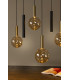 Lucide JOSIANE - Pendant light - 7xG9 - Black | Vibes-6