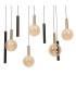 Lucide JOSIANE - Pendant light - 7xG9 - Black | Vibes-10