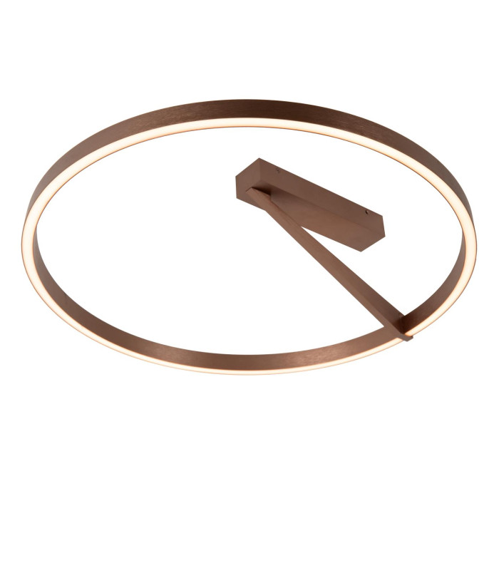Lucide APPLAUSE - Flush ceiling light - Ø 60 cm - LED Dim. - CCT - 1x40W 2200K/4000K - Coffee | Premium-1
