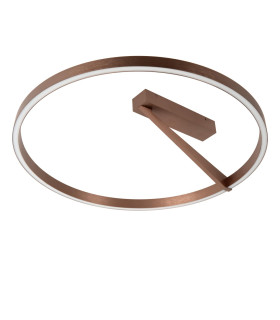 Lucide APPLAUSE - Flush ceiling light - Ø 60 cm - LED Dim. - CCT - 1x40W 2200K/4000K - Coffee | Premium-2
