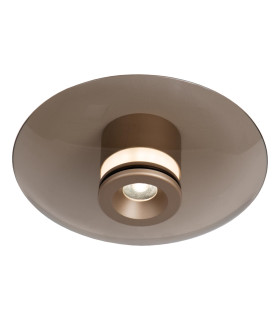 Lucide SANTIAGO - Flush ceiling light - Ø 23 cm - LED Dim. - CCT - 1x10W 2700K/4000K - Amber | Premium-1