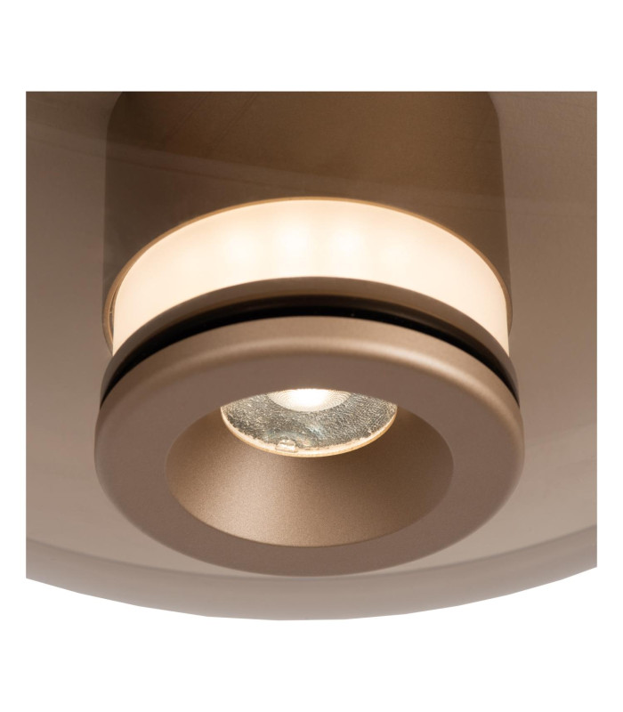 Lucide SANTIAGO - Flush ceiling light - Ø 23 cm - LED Dim. - CCT - 1x10W 2700K/4000K - Amber | Premium-7