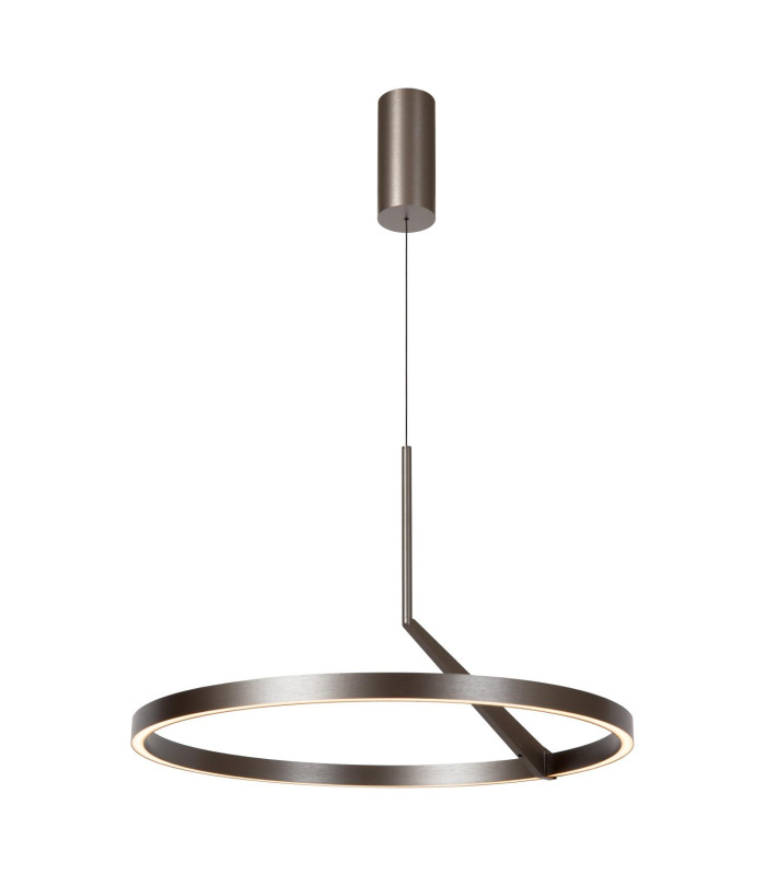 Lucide APPLAUSE - Pendant light - Ø 60 cm - LED Dim. - CCT - 1x32W 2700K/4000K - Hand Wave Sensor - Grey iron | Premium-1