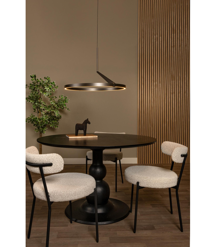 Lucide APPLAUSE - Pendant light - Ø 60 cm - LED Dim. - CCT - 1x32W 2700K/4000K - Hand Wave Sensor - Grey iron | Premium-6