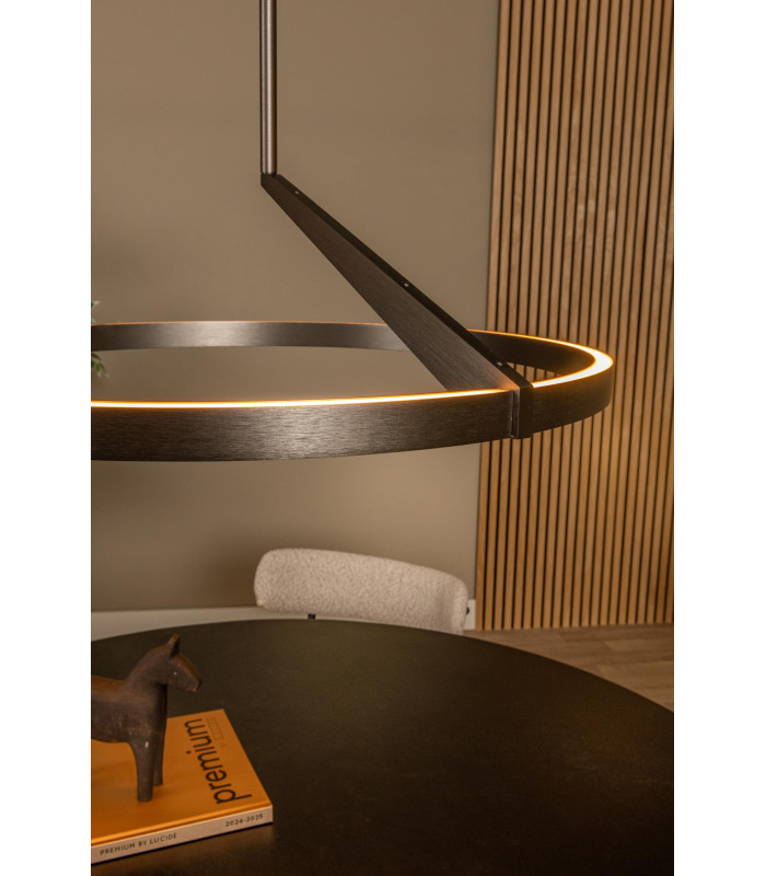 Lucide APPLAUSE - Pendant light - Ø 60 cm - LED Dim. - CCT - 1x32W 2700K/4000K - Hand Wave Sensor - Grey iron | Premium-7