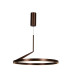 Lucide APPLAUSE - Pendant light - Ø 60 cm - LED Dim. - CCT - 1x32W 2700K/4000K - Hand Wave Sensor - Coffee | Premium-1