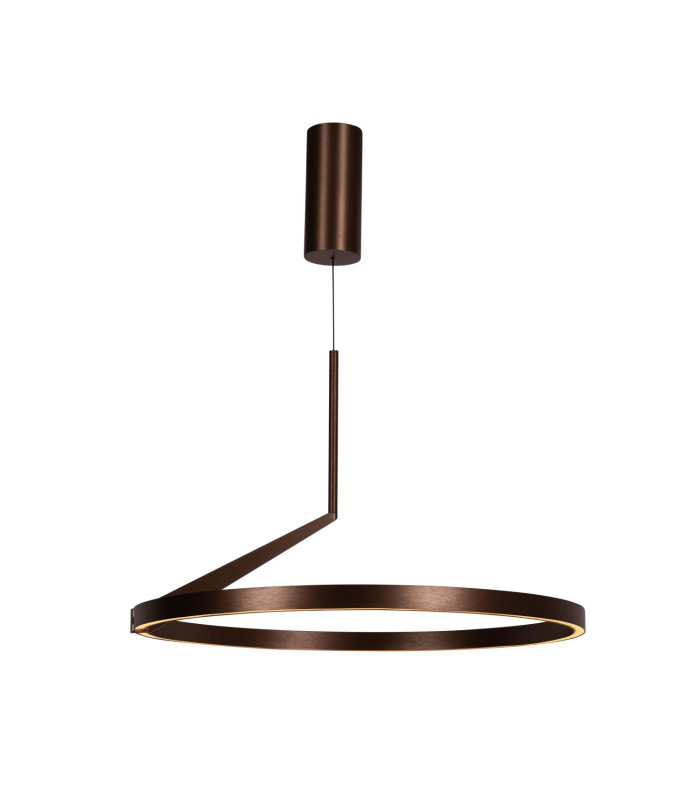 Lucide APPLAUSE - Pendant light - Ø 60 cm - LED Dim. - CCT - 1x32W 2700K/4000K - Hand Wave Sensor - Coffee | Premium-1
