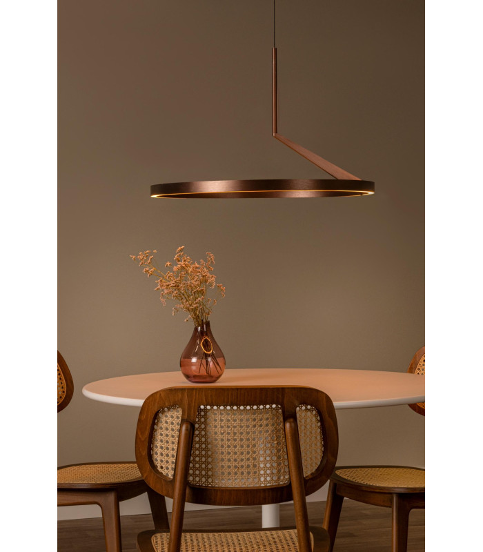 Lucide APPLAUSE - Pendant light - Ø 60 cm - LED Dim. - CCT - 1x32W 2700K/4000K - Hand Wave Sensor - Coffee | Premium-6