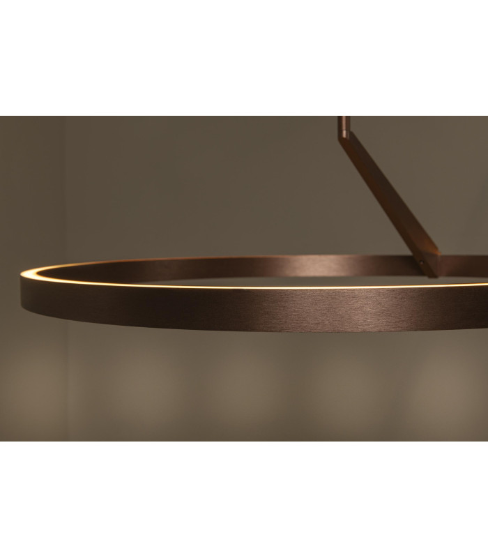Lucide APPLAUSE - Pendant light - Ø 60 cm - LED Dim. - CCT - 1x32W 2700K/4000K - Hand Wave Sensor - Coffee | Premium-9