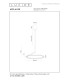 Lucide APPLAUSE - Pendant light - Ø 60 cm - LED Dim. - CCT - 1x32W 2700K/4000K - Hand Wave Sensor - Coffee | Premium