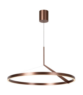 Lucide APPLAUSE - Pendant light - Ø 80 cm - LED Dim. - CCT - 1x50W 2700K/4000K - Hand Wave Sensor - Coffee | Premium-1