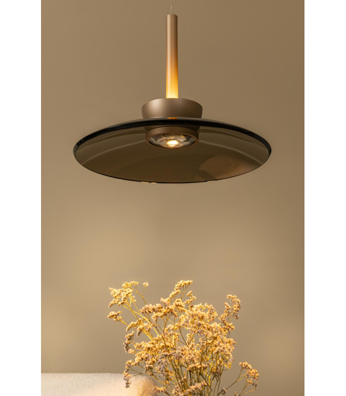 Lucide SANTIAGO - Pendant light - Ø 32 cm - LED Dim. - CCT - 1x16W 2700K/4000K - Amber | Premium-7