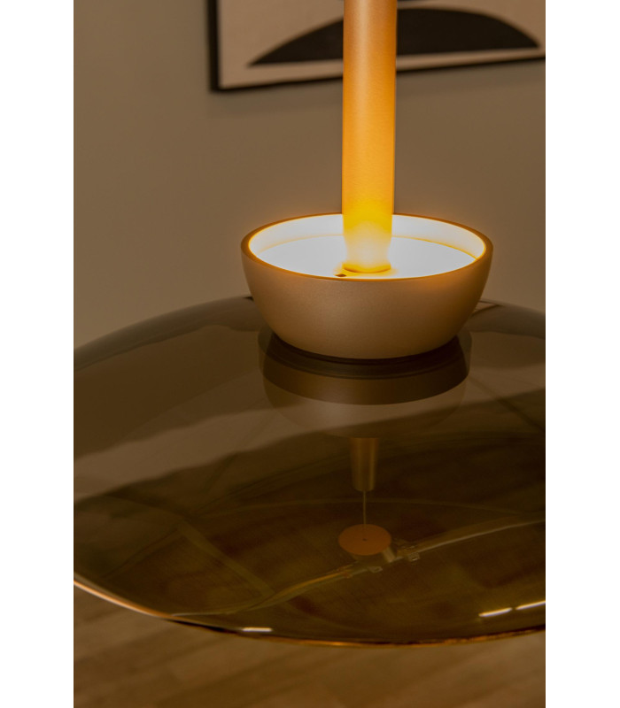 Lucide SANTIAGO - Pendant light - Ø 32 cm - LED Dim. - CCT - 1x16W 2700K/4000K - Amber | Premium-8