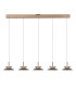 Lucide SANTIAGO - Pendant light - LED Dim. - CCT - 5x10W 2700K/4000K - Amber | Premium-1