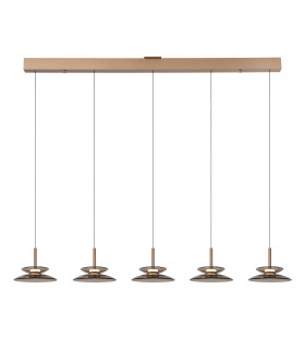 Lucide SANTIAGO - Pendant light - LED Dim. - CCT - 5x10W 2700K/4000K - Amber | Premium-1