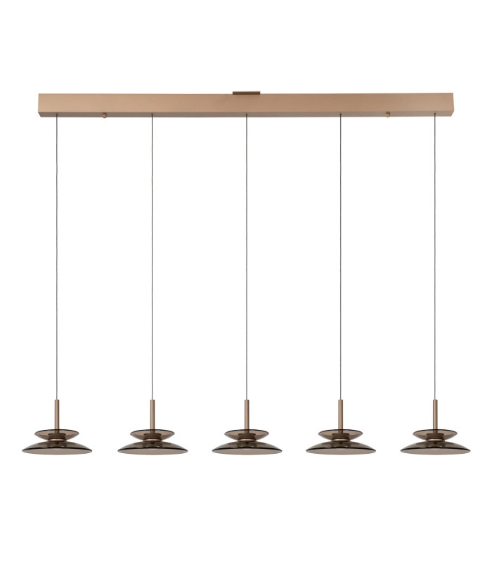 Lucide SANTIAGO - Pendant light - LED Dim. - CCT - 5x10W 2700K/4000K - Amber | Premium-3