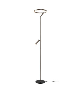 Lucide APPLAUSE - Floor lamp - Ø 33 cm - LED Dim. - CCT - 2700K/4000K - Grey iron | Premium-1