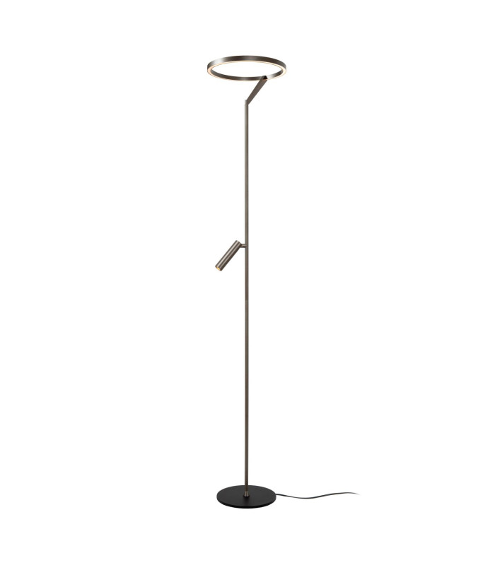Lucide APPLAUSE - Floor lamp - Ø 33 cm - LED Dim. - CCT - 2700K/4000K - Grey iron | Premium-1