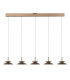 Lucide SANTIAGO - Pendant light - LED Dim. - CCT - 5x10W 2700K/4000K - Amber | Premium-3