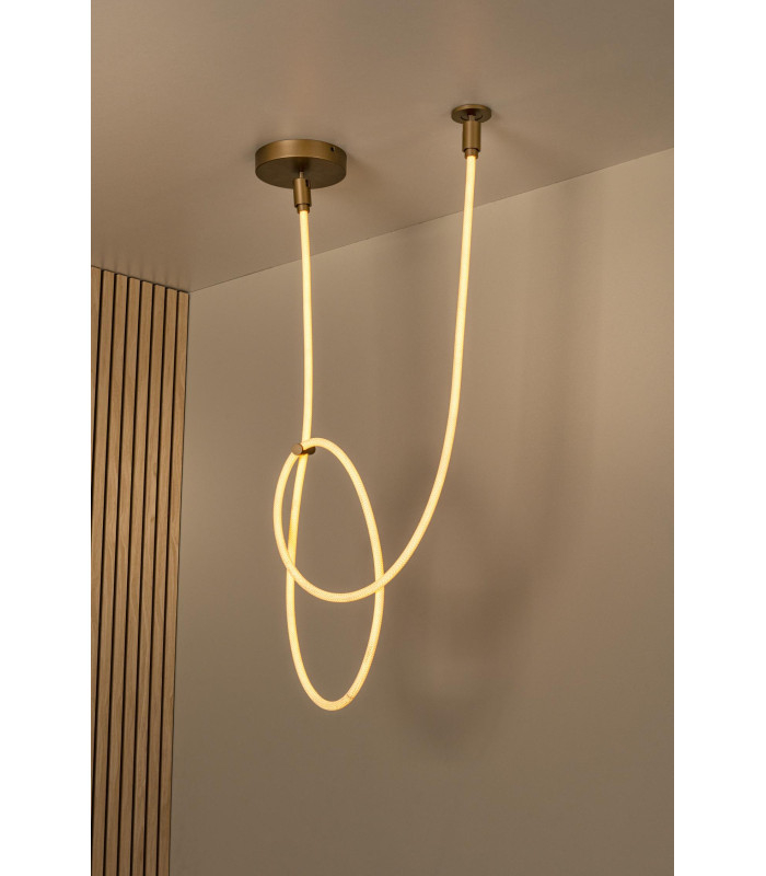 Lucide JANDERIN - Flush ceiling light - LED Dim. - CCT - 1x36W 2200K/3300K - Champagne Color | Vibes-5