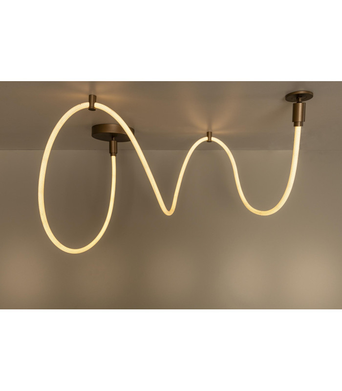 Lucide JANDERIN - Flush ceiling light - LED Dim. - CCT - 1x36W 2200K/3300K - Champagne Color | Vibes-6