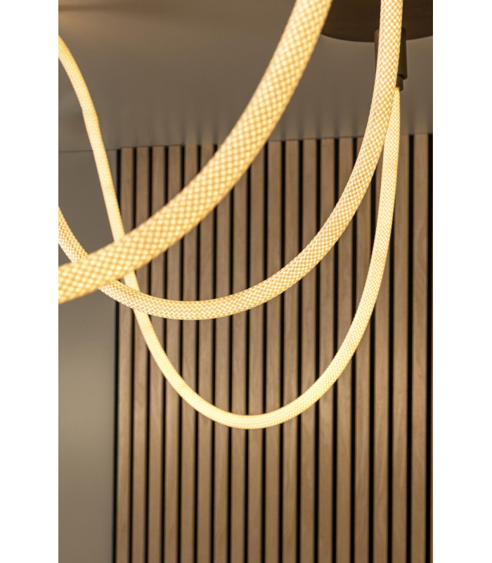 Lucide JANDERIN - Flush ceiling light - LED Dim. - CCT - 1x36W 2200K/3300K - Champagne Color | Vibes-7