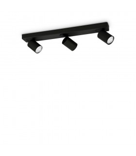 Indoor 3 Lights Ceiling Spotlight Lamp Black, GU10 - 1