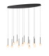 Lucide CALINA - Pendant light - LED Dim. - CCT - 12x7W 2200K/3300K - Black | Premium-1